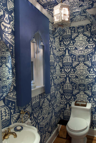 Bathroom blue white wallpaper toilet - gaudy free wallpaper for mobile