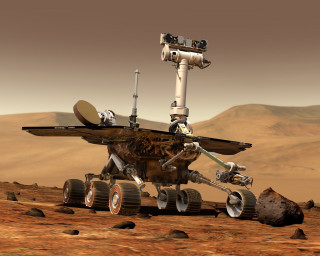 Mars rover desert camera image - pathfinder free wallpaper for desktop