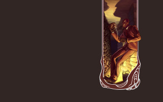 Woman doorway man behind cedric - a doorway free wallpaper for desktop