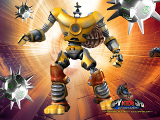 Robot large head massive body - massive free wallpaper