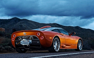 Orange sports car evening dark - nice looking orange sports car free wallpaper