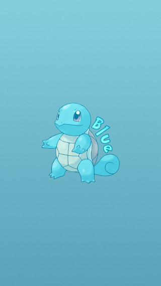 Blue turtle big logo small - pokemon free wallpaper for mobile