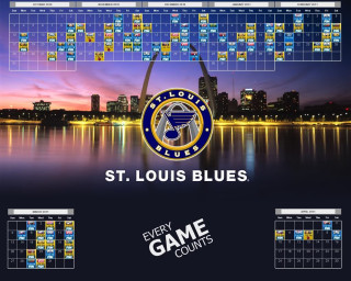St louis blues calendar city - a city skyline in the background free wallpaper