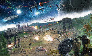 Star wars action packed battle - action free wallpaper