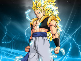 Cartoon character lightning background blue - his neck and chest free wallpaper