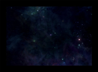 Starry space black background border - the bottom of the picture free wallpaper