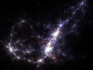 Fractal starry sky astronaut aurora - large cluster of stars free wallpaper