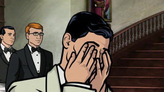 Cartoon man covering face another - another man free wallpaper