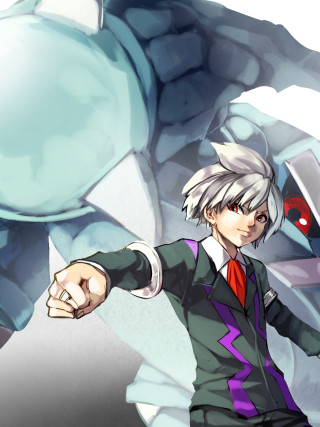 Man suit pointing red eye - free sci-fi wallpaper for mobile