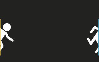 Person walking door yellow blue - 16k free wallpaper