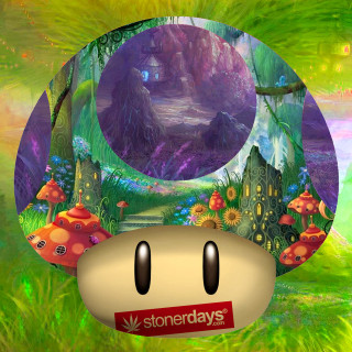 Cartoon character strange face trees - free aesthetic wallpaper for tablet