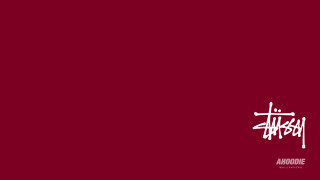 Red background white writing ahooiee - a minimalist painting free wallpaper for desktop