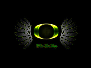 Green black wallpaper wings side - side and the words free wallpaper