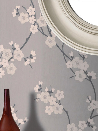 Vase wall flower pattern mirror - a shelf free wallpaper for mobile