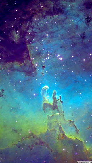 Large star cluster blue sky - a large star cluster in the sky free wallpaper for mobile