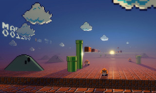 Video game person platform sky - a video game scene free wallpaper