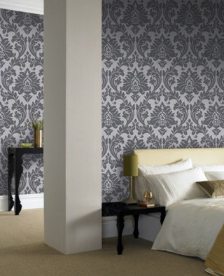 Bedroom damask wallpaper bed lamp - free architecture wallpaper for mobile