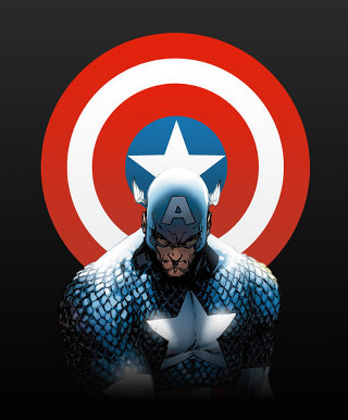 Captain america star chest shield - free sci-fi wallpaper for mobile