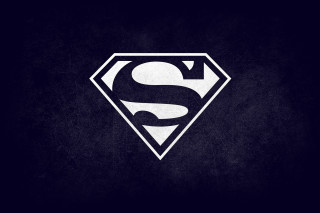 Superman logo white outline night - a superman logo free wallpaper for desktop