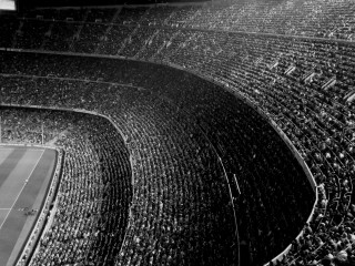 Stadium crowd soccer game black - andreas gursky free wallpaper