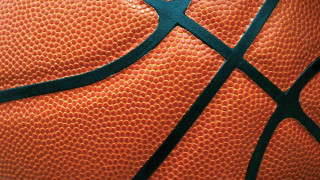 Basketball closeup black outline blue - a black outline free wallpaper for desktop