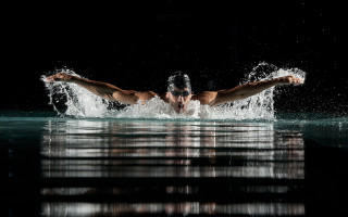 Man swimming arms spread head - eric zener free wallpaper for desktop