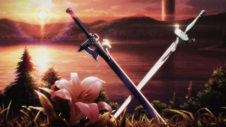 Sword sunset lake background image 2 - a sword and a sword free wallpaper for desktop