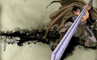 Man holding sword long blade - grungy free wallpaper