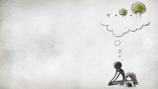 Sitting person thought bubble drawing - a drawing of a person free wallpaper