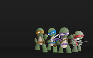 Teenage mutant ninja turtles group 2 - a line free wallpaper