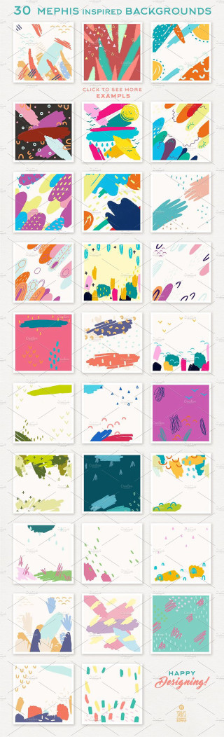 Colorful poster shapes design artwork - surreal design free wallpaper for mobile
