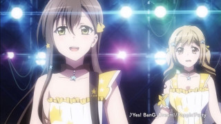 Anime girls stage lights microphone - a stage free wallpaper