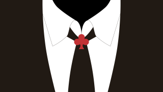 Black white man tie bow - asai chū free wallpaper