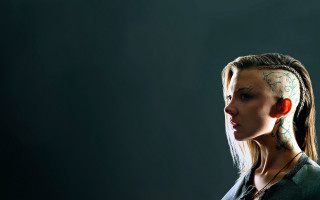 Woman tattoo face earrings necklace - neo free wallpaper for desktop