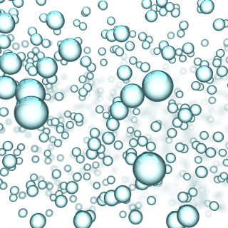 Bubbles floating air white background - bubble free wallpaper for tablet