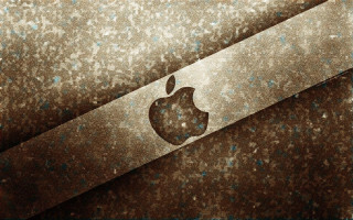 Apple logo shiny surface brown - a shiny surface free wallpaper for desktop