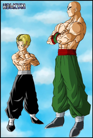 Drawing two people air boxing - two person free wallpaper for mobile