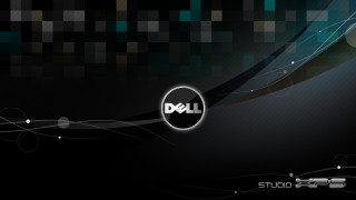 Dell logo black background lines - a white dot free wallpaper