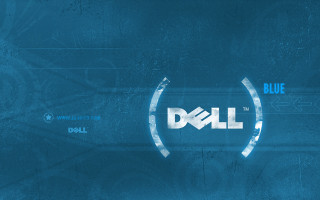 Blue dell logo background circle - a blue circle free wallpaper for desktop