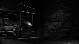 Dark room metal object shelf - twin peak free wallpaper