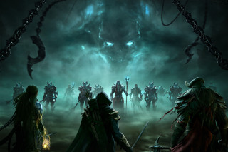 Group monsters dark forest people - elden ring free wallpaper