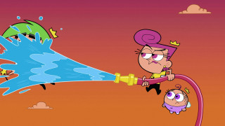 Cartoon character spraying fire hydrant - a hose free wallpaper