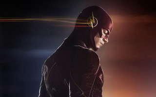 Man flash suit dark hands - shock art free wallpaper