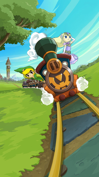 Train forest person green hat - free gaming wallpaper for mobile