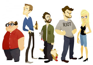 People beer cat group standing - a beer free wallpaper