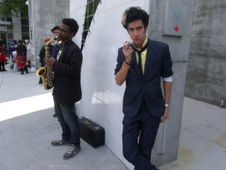 Cosmo alexander saxophone suit outdoors - cosmo alexander free wallpaper