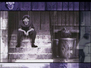 Man sitting woman standing trash - a trash free wallpaper for desktop