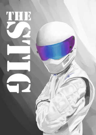 Man white suit helmet blue - a digital painting free wallpaper for mobile