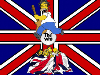 Cartoon character sign simpsons british - british free wallpaper