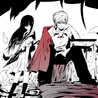 Man woman red cape manga - a bed next free wallpaper for tablet